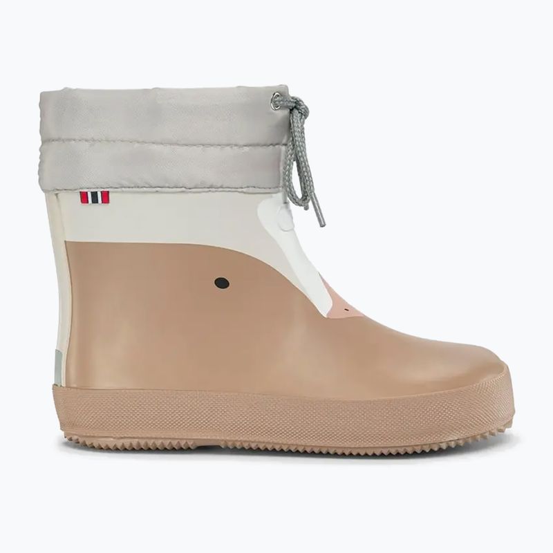 Dětské gumové boty Viking Footwear Alv Barefoot Paw Print béžové 8