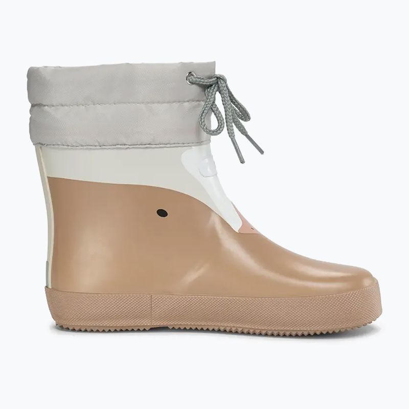 Dětské gumové boty Viking Footwear Alv Barefoot Paw Print béžové 9