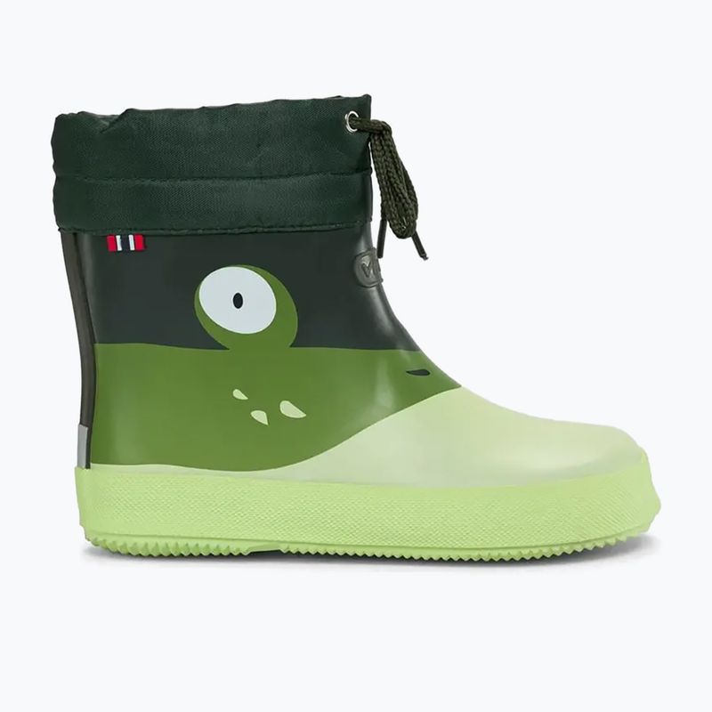 Dětské gumové boty Viking Footwear Alv Barefoot Paw Print světle zelená/zelená 8