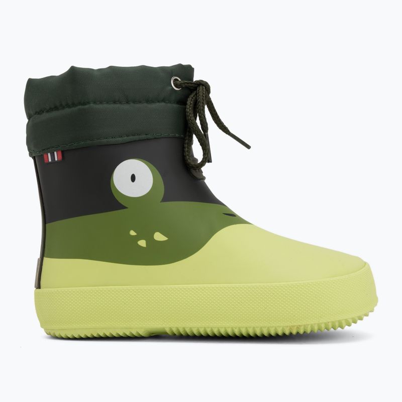 Dětské gumové boty Viking Footwear Alv Barefoot Paw Print světle zelená/zelená 2
