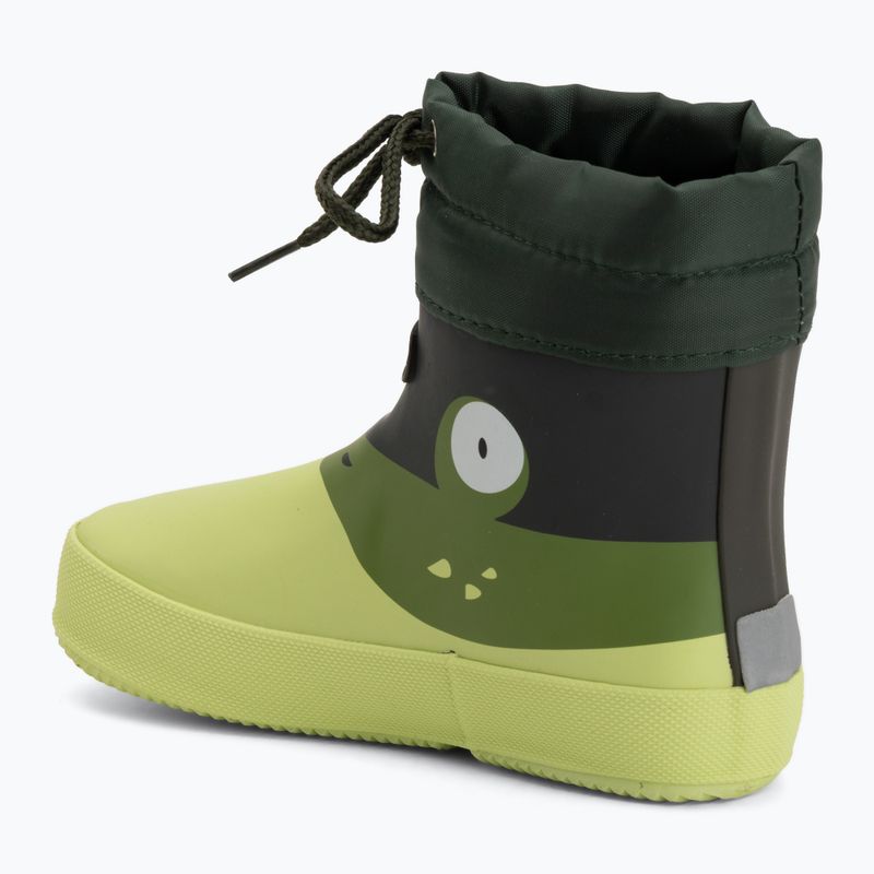 Dětské gumové boty Viking Footwear Alv Barefoot Paw Print světle zelená/zelená 3