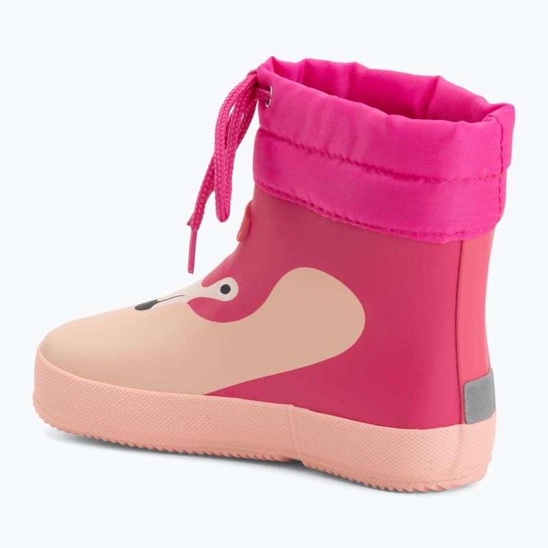 Dětské gumové boty Viking Footwear Alv Barefoot Paw Print světle růžová/magenta 3