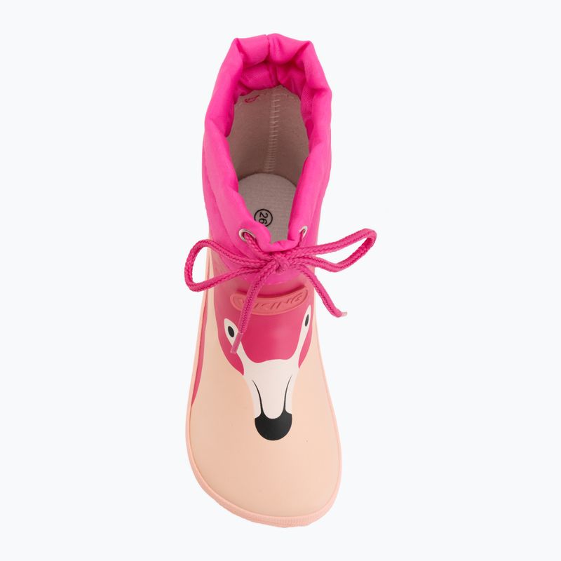 Dětské gumové boty Viking Footwear Alv Barefoot Paw Print světle růžová/magenta 5
