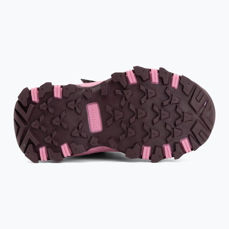 Dětské boty do vody Viking Track Mid 2V Waterproof plum/multi 4