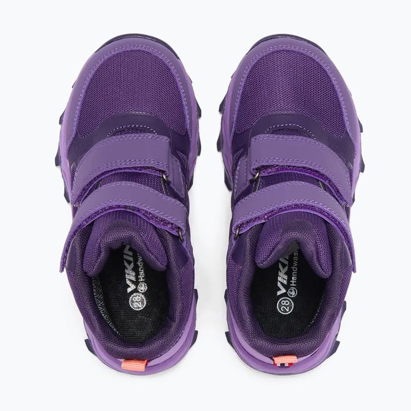 Dětské boty do vody Viking Track Mid 2V Waterproof plum/multi 5