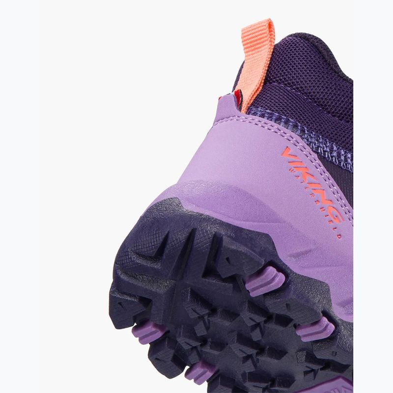Dětské boty do vody Viking Track Mid 2V Waterproof plum/multi 6