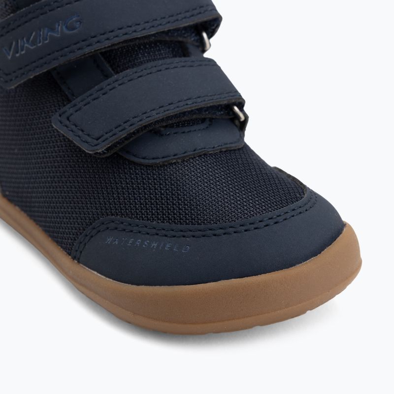 Dětské barefoot boty Viking Alv Barefoot Mid 2V Waterproof navy 7