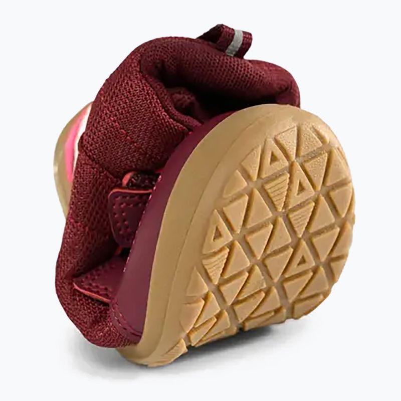 Dětské barefoot boty Viking Footwear Alv Barefoot Mid 2V Waterproof burgundské 17