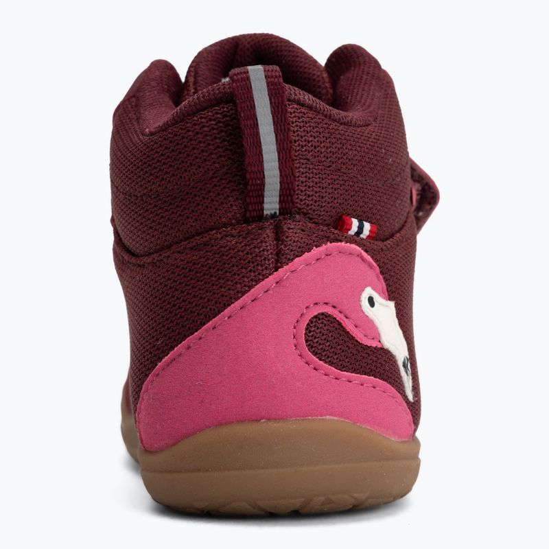 Dětské barefoot boty Viking Alv Barefoot Mid 2V Waterproof burgundy 6