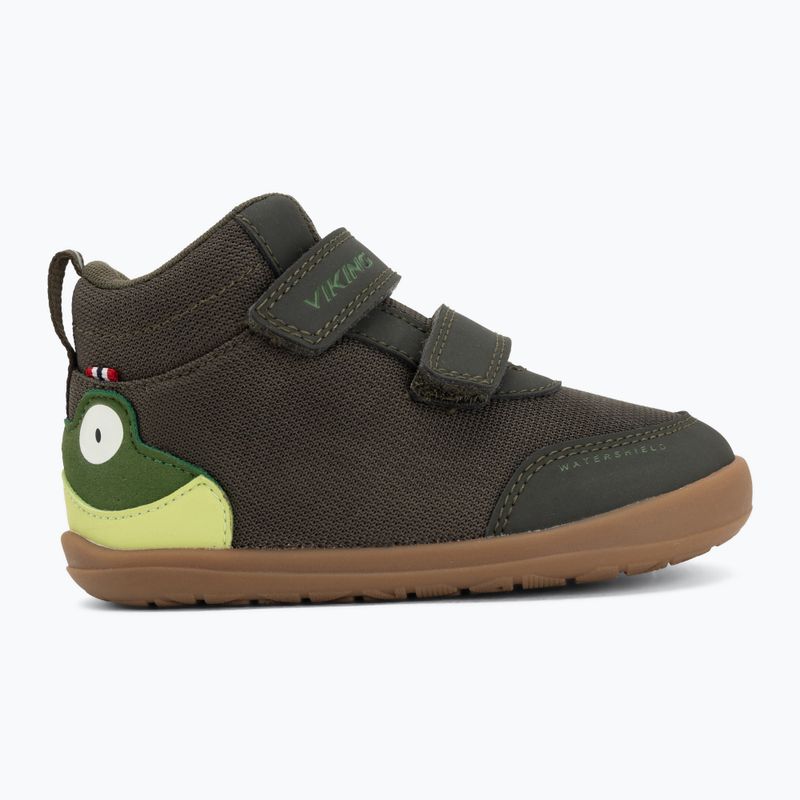 Dětské barefoot boty Viking Alv Barefoot Mid 2V Waterproof pine 2