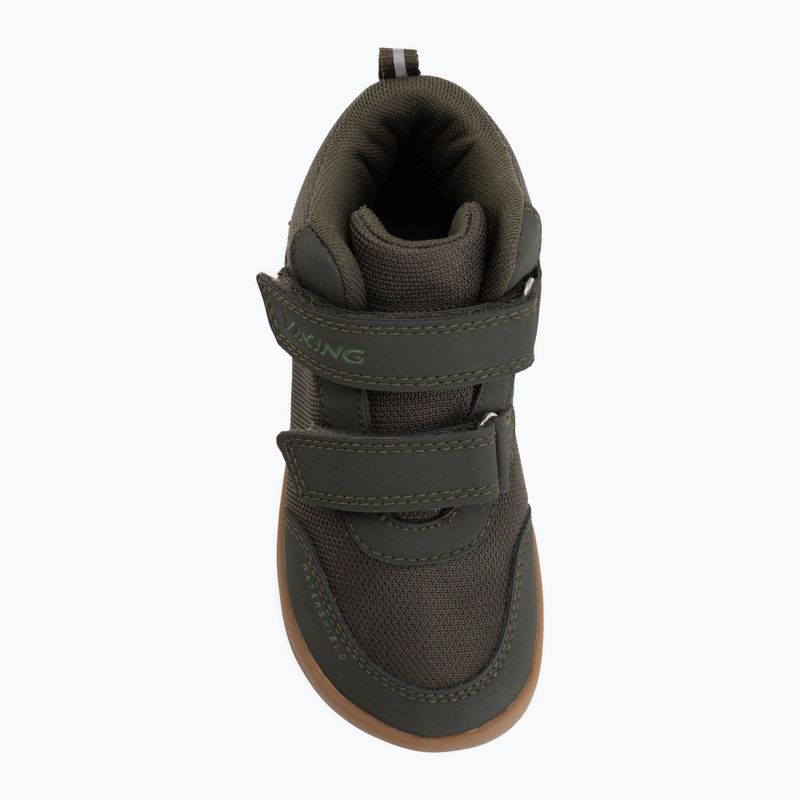 Dětské barefoot boty Viking Alv Barefoot Mid 2V Waterproof pine 5