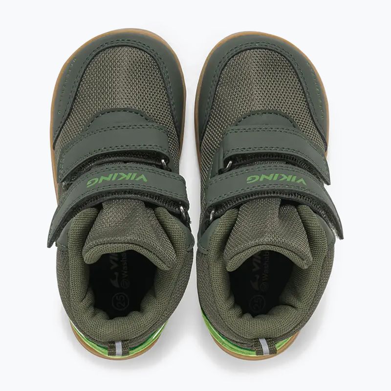 Dětské barefoot boty Viking Footwear Alv Barefoot Mid 2V Waterproof pine 13