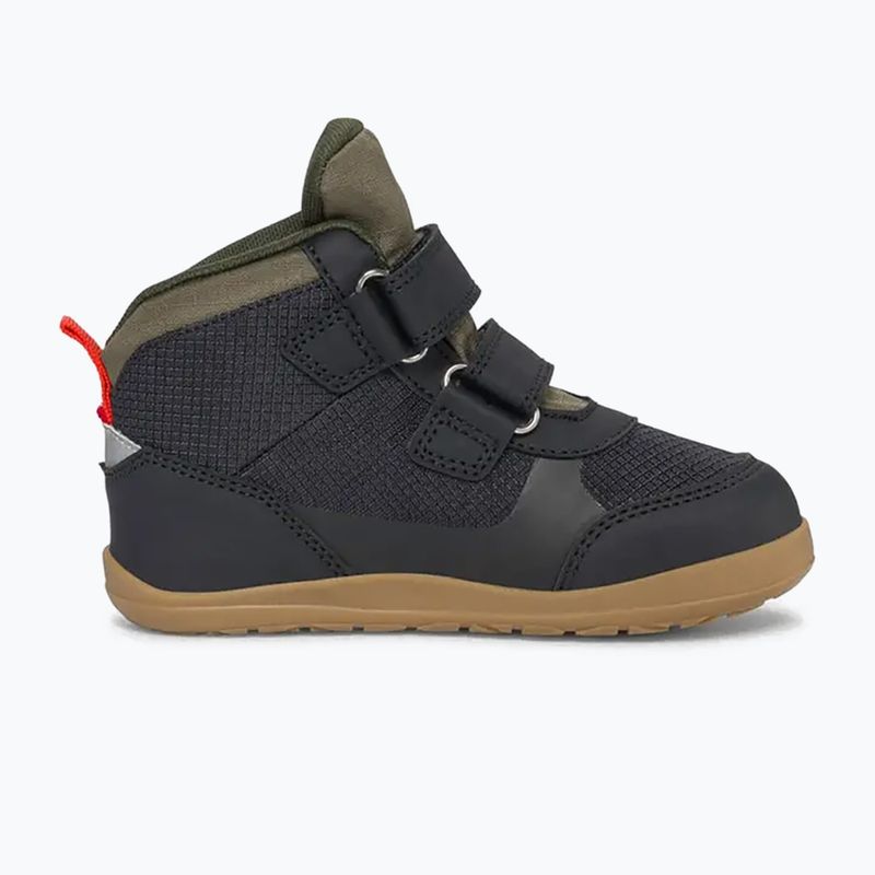 Dětské barefoot boty Viking Footwear Aspen Barefoot Mid 2V Waterproof černé 9