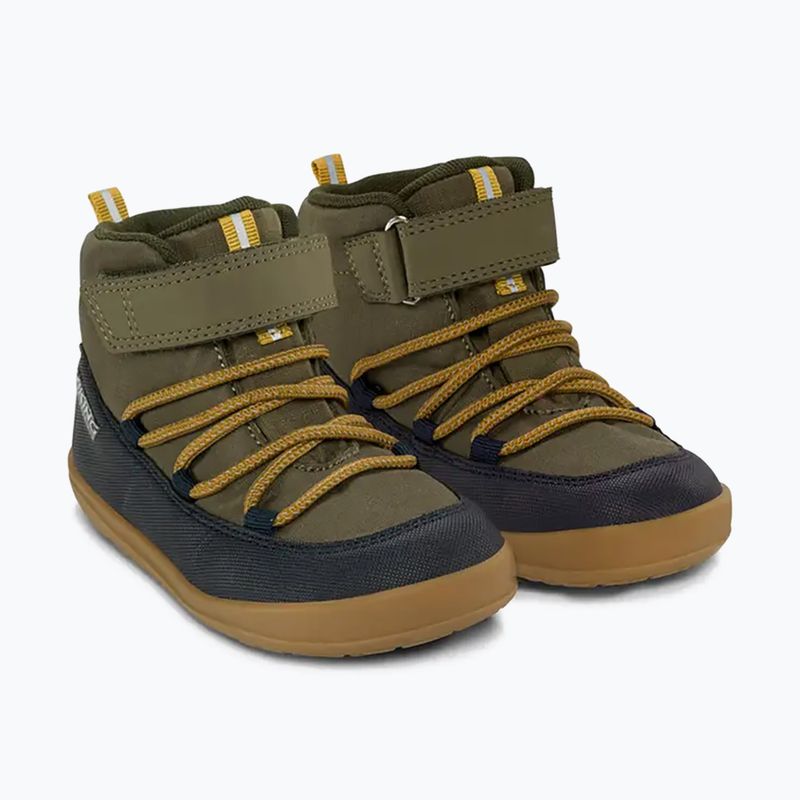 Dětské barefoot boty Viking Footwear Birch Barefoot Mid 1V Waterproof navy/olivová 10