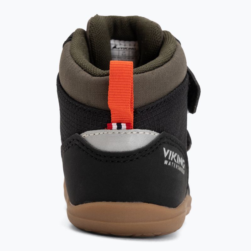 Dětské barefoot boty Viking Aspen Barefoot Mid 2V Waterproof black 6