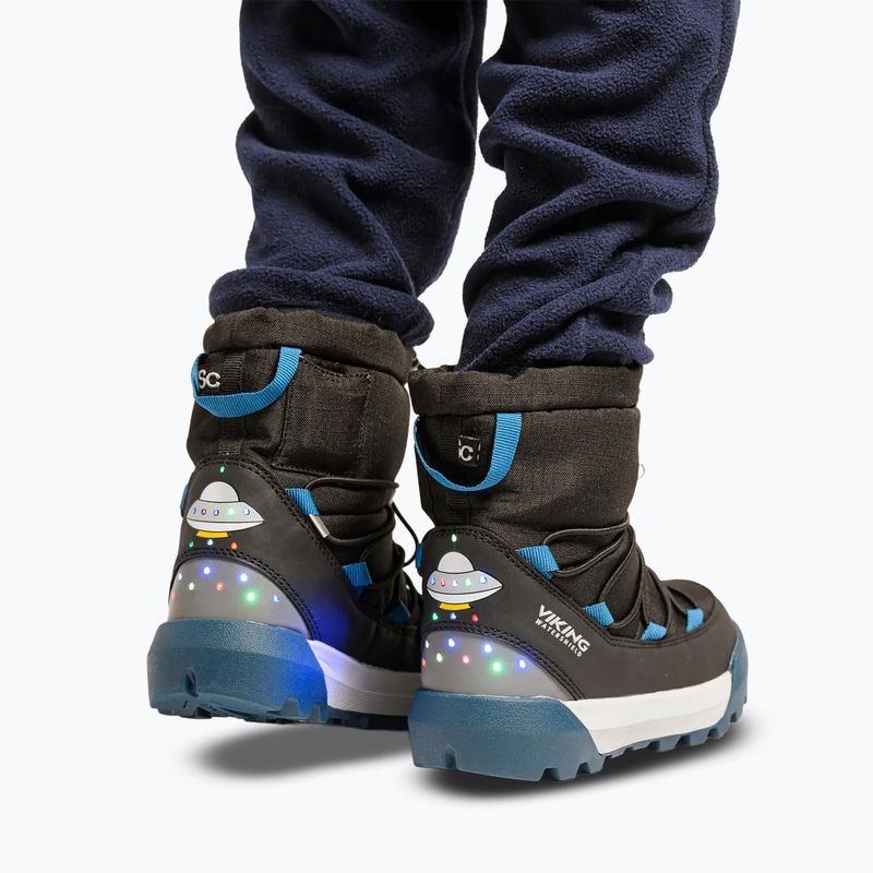 Dětské sněhule Viking Footwear Spaceship Warm SC Waterproof black/dark blue 11
