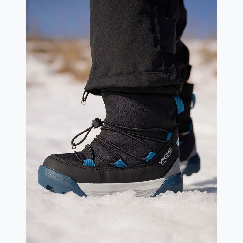 Dětské sněhule Viking Footwear Spaceship Warm SC Waterproof black/dark blue 12