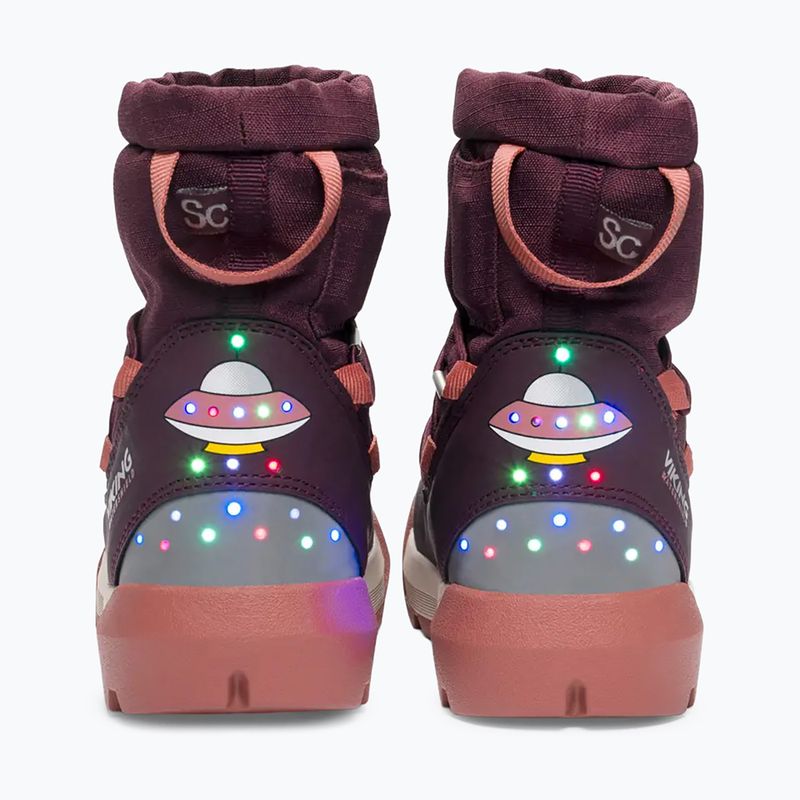 Dětské sněhule Viking Footwear Spaceship Warm SC Waterproof plum/pink 4