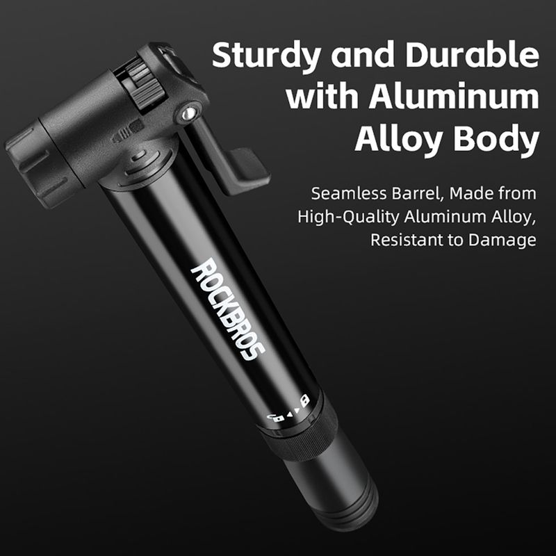 Pumpička na kolo Rockbros 42320010 120psi black  7