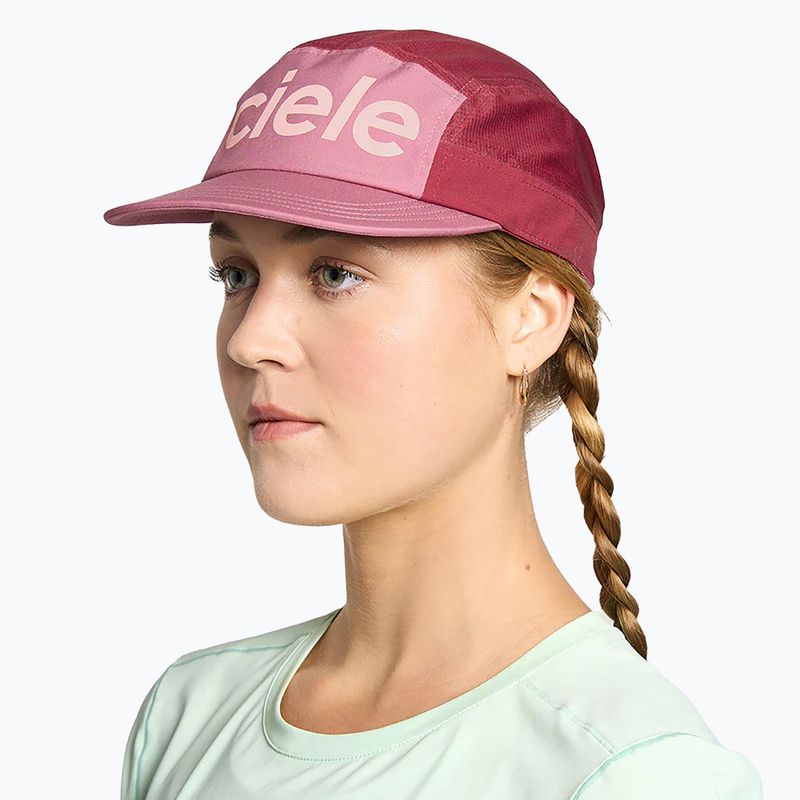 Kšiltovka Ciele Athletics GOCap Comp Century deco rose/merlot  5