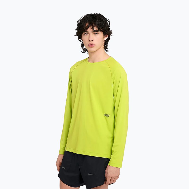 Pánské běžecké tričko Longsleeve Ciele Athletics DLY lime green 4