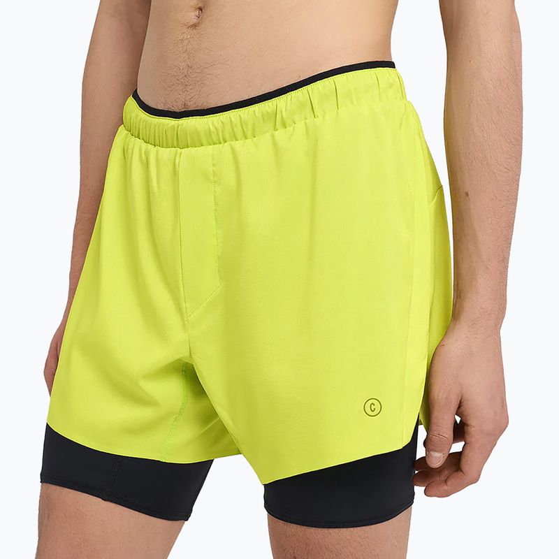 Pánské běžecké šortky Ciele Athletics DLY 5" Long Brief lime green 3