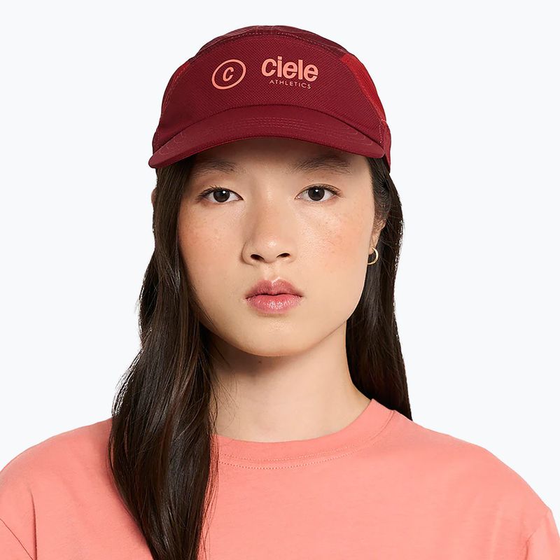 Kšiltovka Ciele Athletics FSTCap SC Classic Cside crimson red/merlot 4