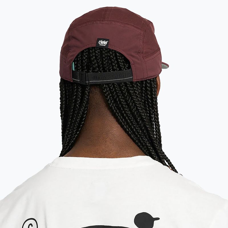 Kšiltovka Ciele Athletics GOCap Comp Bars dark wine red 6