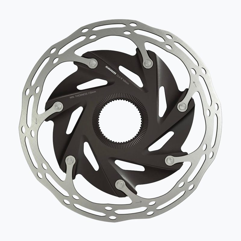Brzdový kotouč SRAM Rotor CNTRLN XR 2P CL Rounded černo-stříbrna 00.5018.122.003