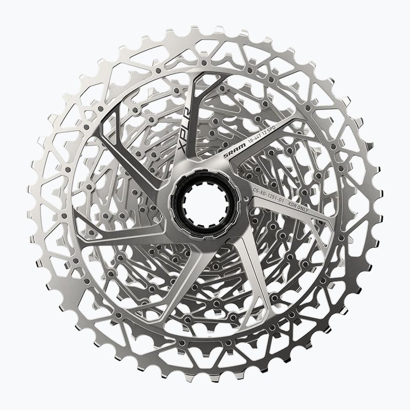 Cyklistická kazeta SRAM AM CS XG 1251 D1 XPLR 12rz 10-44T silver 2