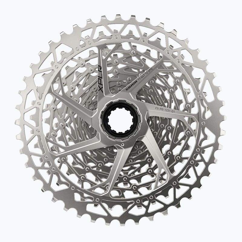 Cyklistická kazeta SRAM AM CS PG 1231 D1 XPLR 12rz 11-44T silver 2
