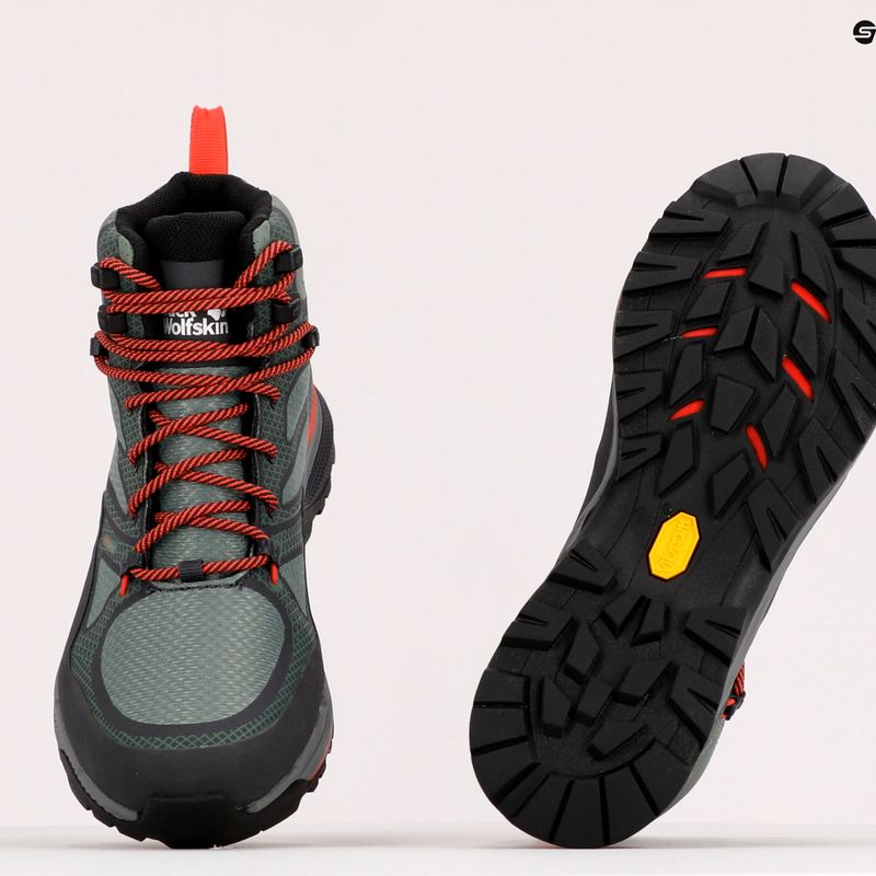 Dámská trekingová obuv Jack Wolfskin Force Striker Texapore zelená 4038871_4175 9