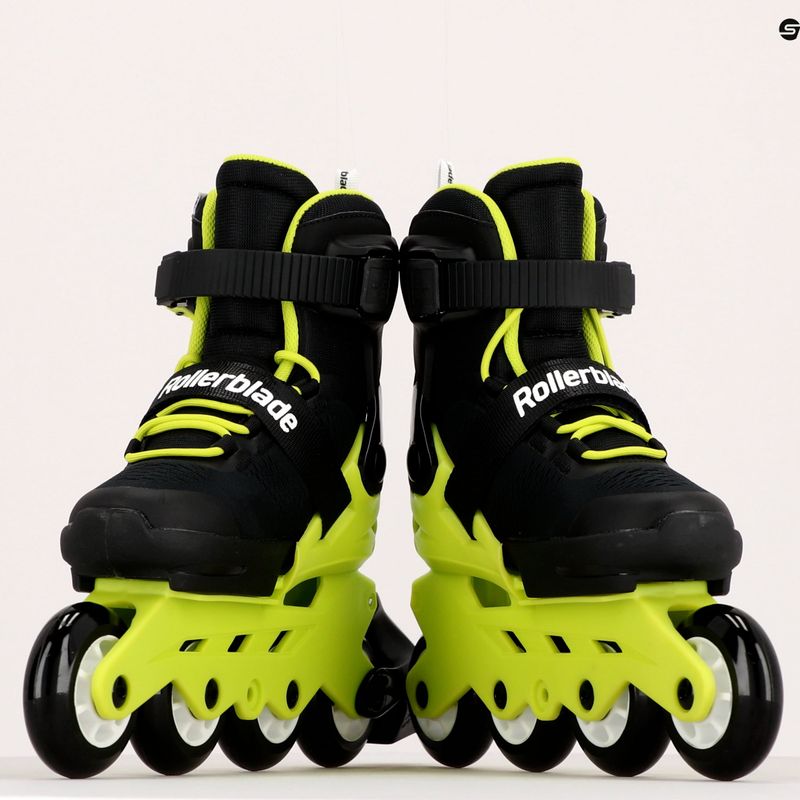 Rollerblade Microblade dětské kolečkové brusle černo-žluté 7101700215 9