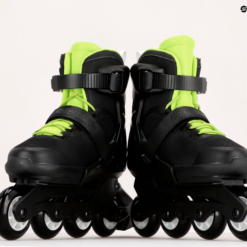 Dětské kartáče Rollerblade Microblade černozelené 07221900 T83 11