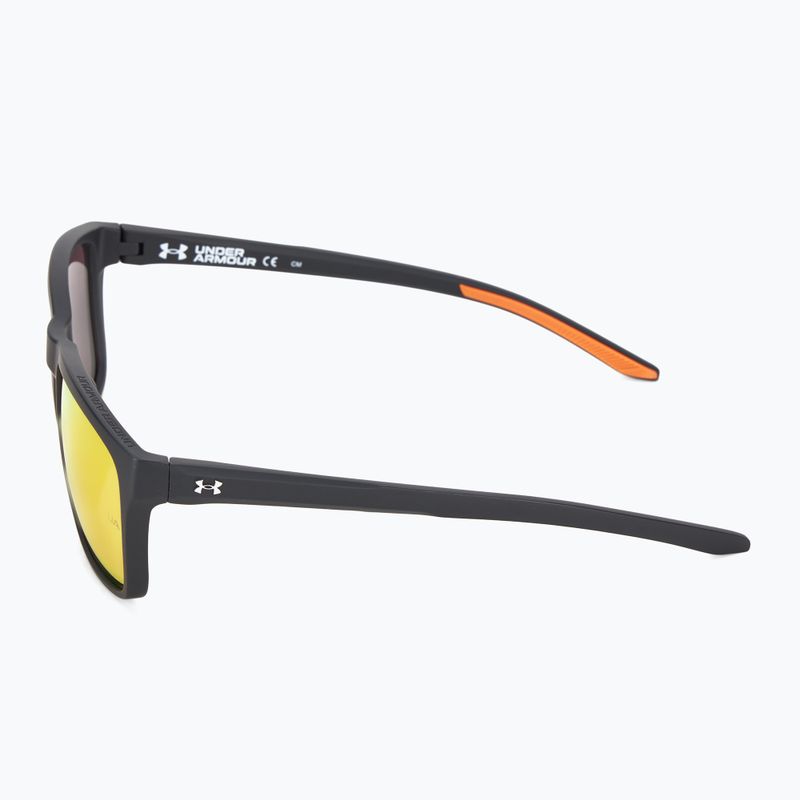 Pánské sluneční brýle Under Armour 0005/S S3 matte black gold/red multilayer 4