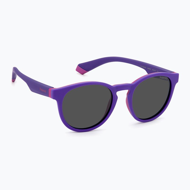 Dětské sluneční brýle Polaroid PLD 8048/S lilac violet/grey polarized