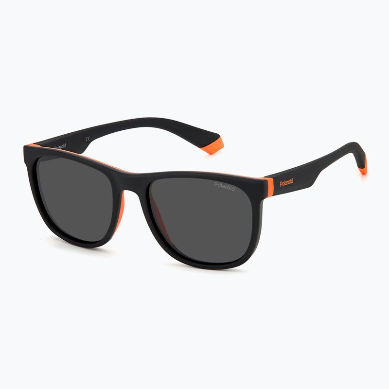 Dětské sluneční brýle Polaroid PLD 8049/S black orange/grey polarized 2