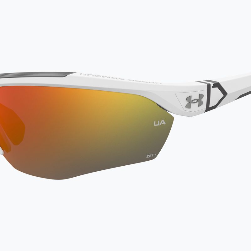 Pánské sluneční brýle Under Armour Yard Pro matte white/orange multilayer oleophobic 7