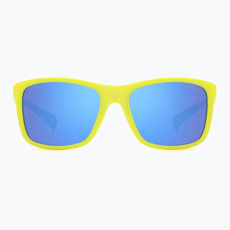 Dětské sluneční brýle Polaroid PLD 8053/S matte yellow azure/blue mirror polarized 3