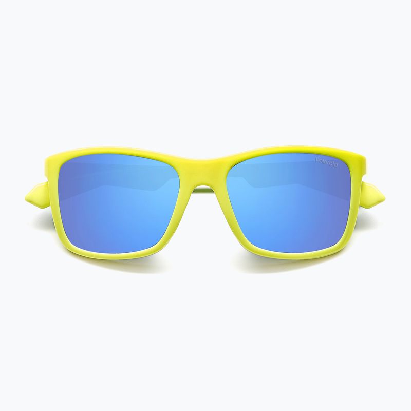 Dětské sluneční brýle Polaroid PLD 8053/S matte yellow azure/blue mirror polarized 4