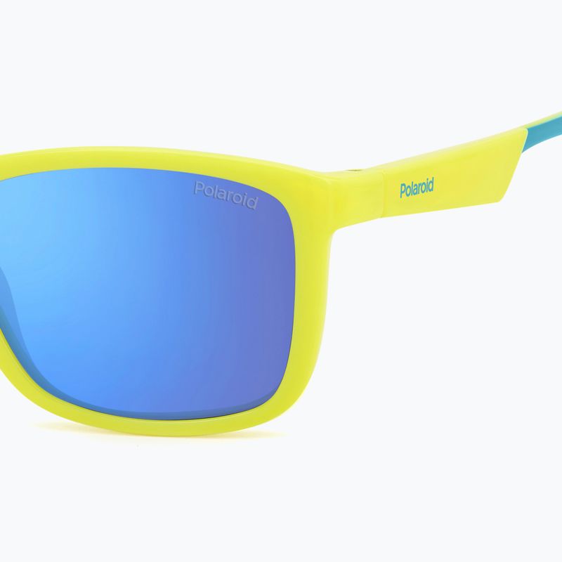 Dětské sluneční brýle Polaroid PLD 8053/S matte yellow azure/blue mirror polarized 5