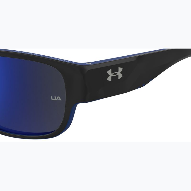 Pánské sluneční brýle Under Armour Scorcher matte black blue/blu sky mirror 7