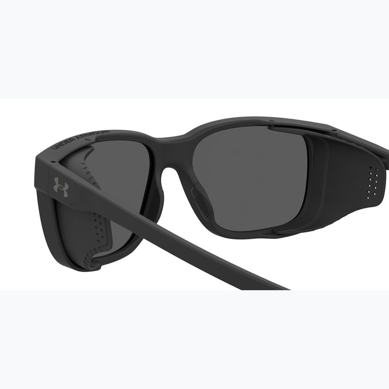 Pánské sluneční brýle Under Armour Glacial matte black/grey blue mirror silver polarized o 6