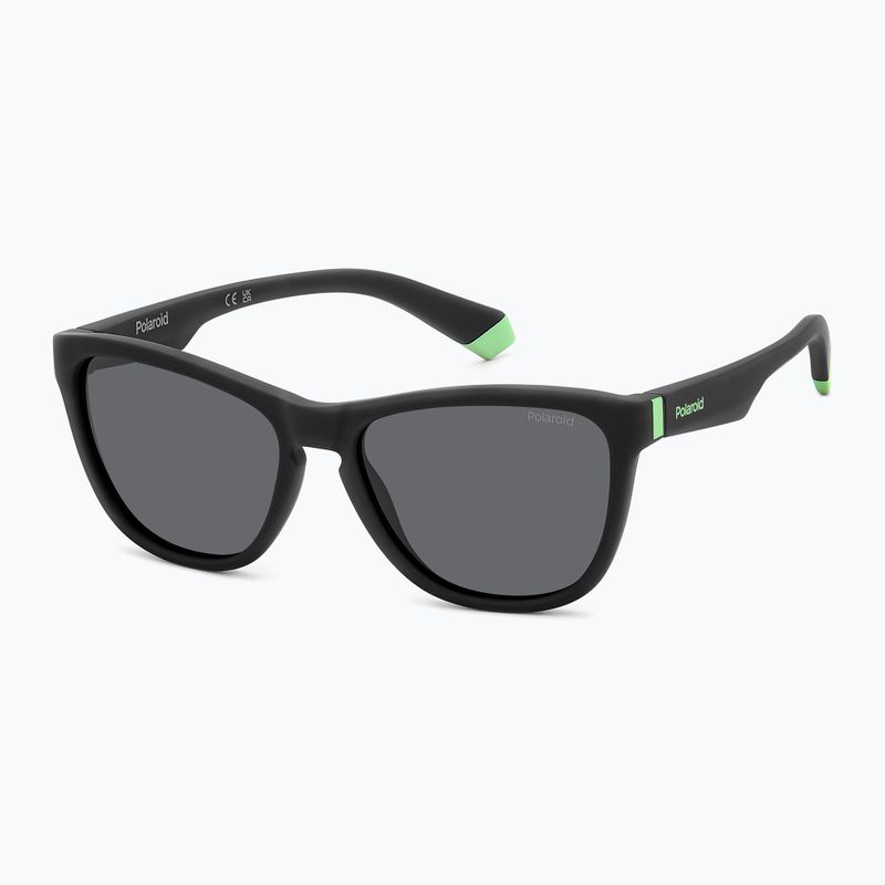 Dětské sluneční brýle Polaroid PLD 8056/S matte black/grey polarized 2