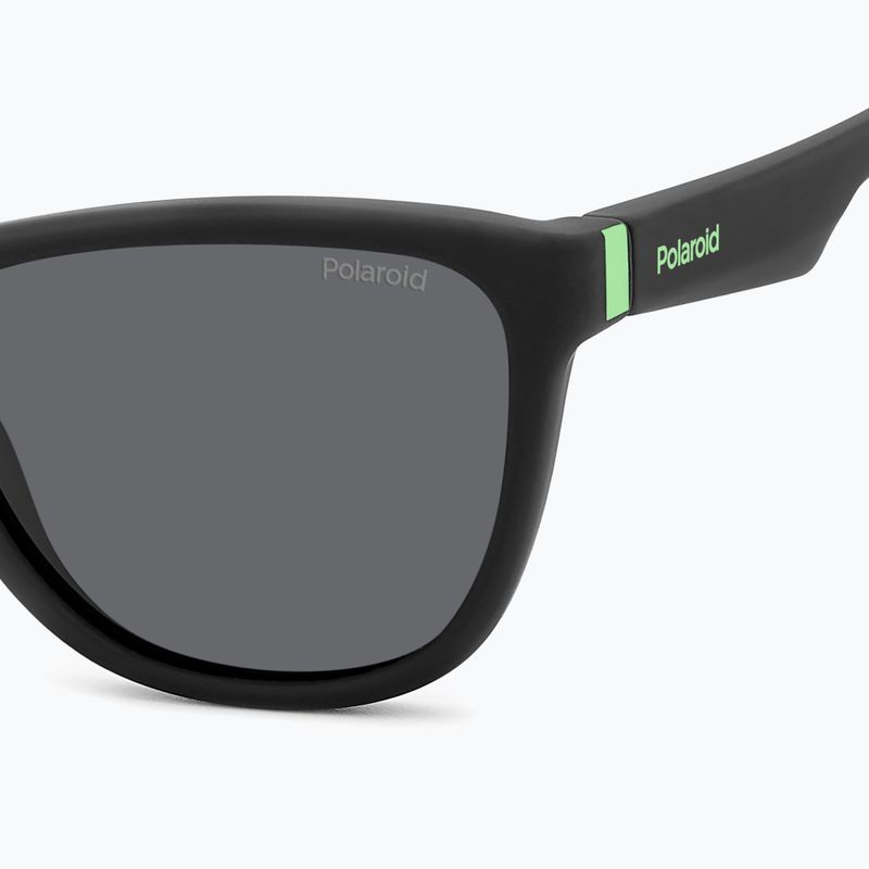 Dětské sluneční brýle Polaroid PLD 8056/S matte black/grey polarized 5