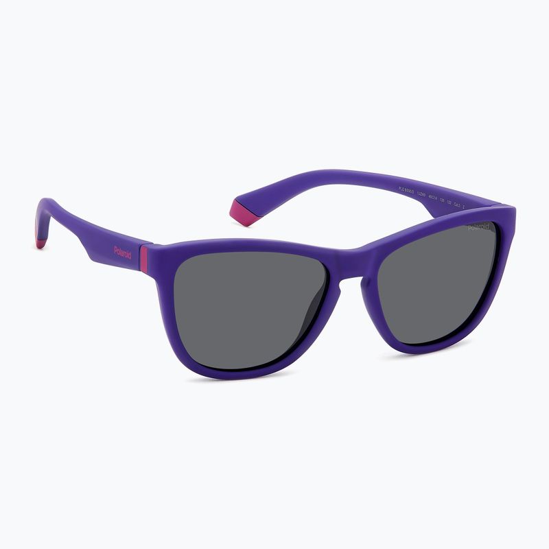 Dětské sluneční brýle Polaroid PLD 8056/S matte violet/grey polarized