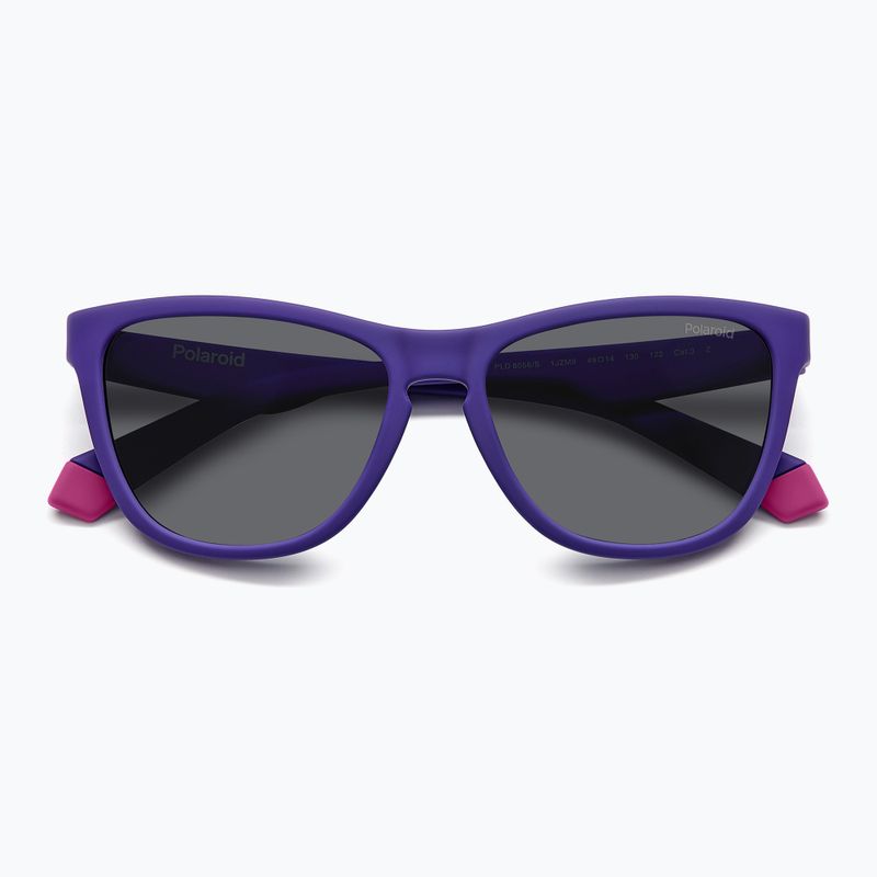 Dětské sluneční brýle Polaroid PLD 8056/S matte violet/grey polarized 4