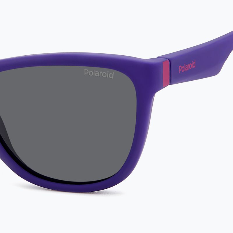 Dětské sluneční brýle Polaroid PLD 8056/S matte violet/grey polarized 5