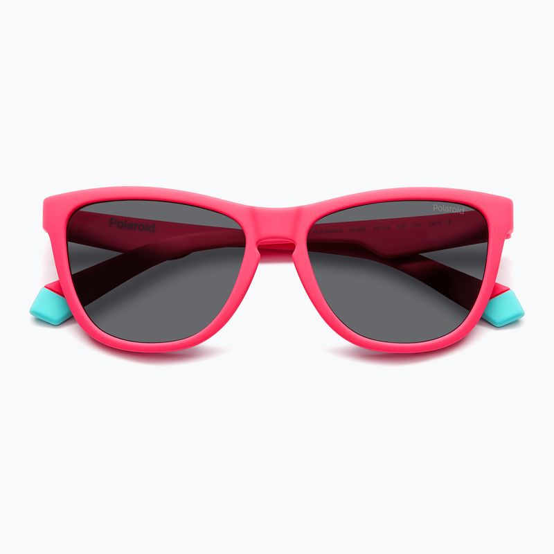 Dětské sluneční brýle Polaroid PLD 8056/S matte pink/grey polarized 4