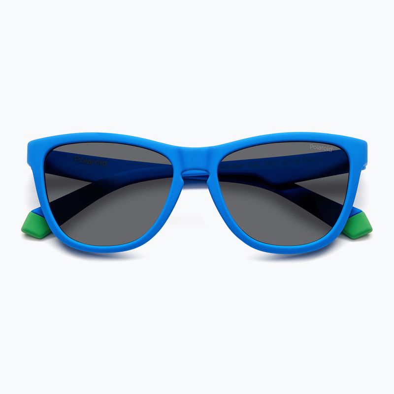 Dětské sluneční brýle Polaroid PLD 8056/S matte blue/grey polarized 4